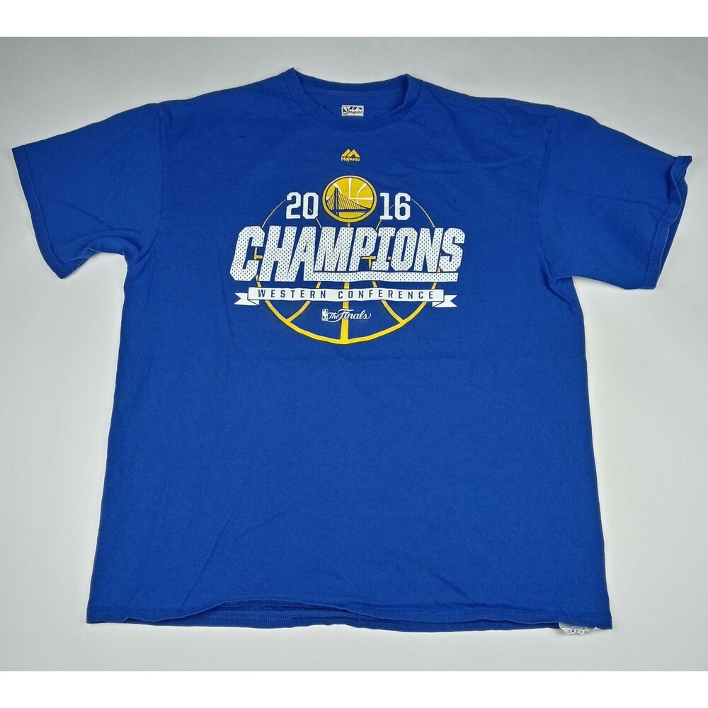 MAJESTIC Golden State Warriors T-Shirt 2016 NBA Finals West Champions Men's XL